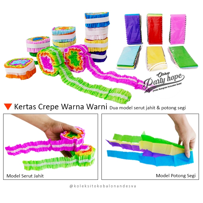 

kertas krep / kertas tissue / kertas krep potong / kertas dekorasi