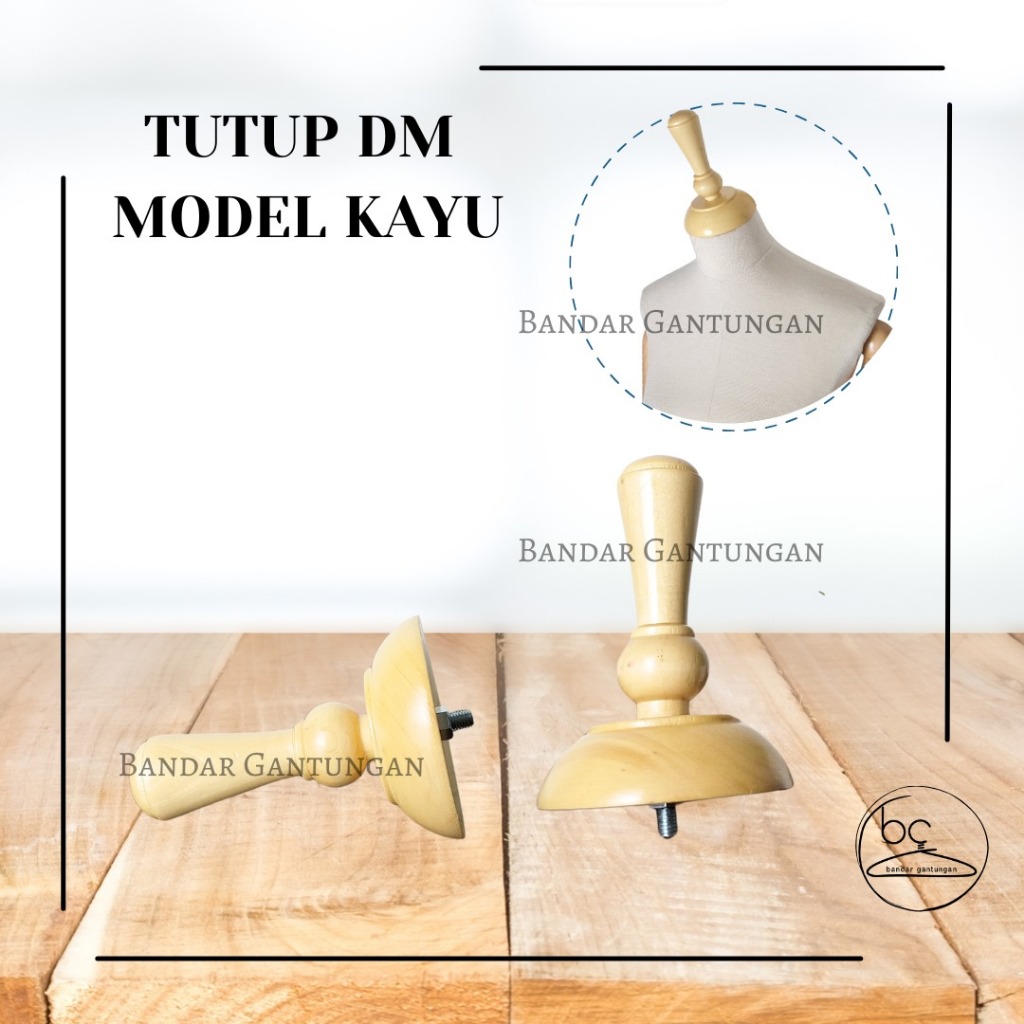 Tutup Kepala Catur Manekin Bahan Kayu Topi Manekin-BH