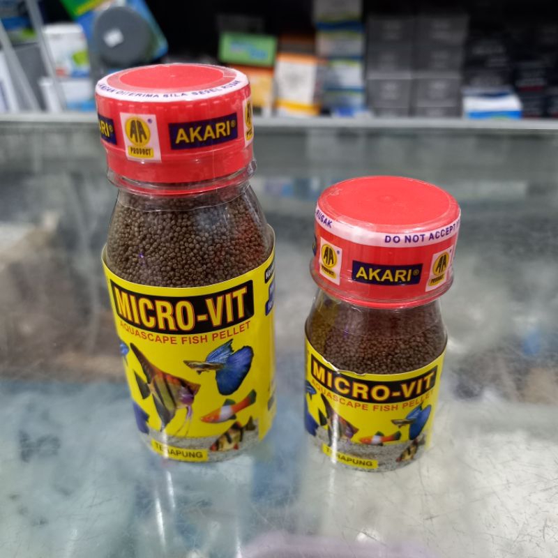 Micro Vit Akari Pakan Ikan Hias Kecil Terapung Aquascape 20g 50g