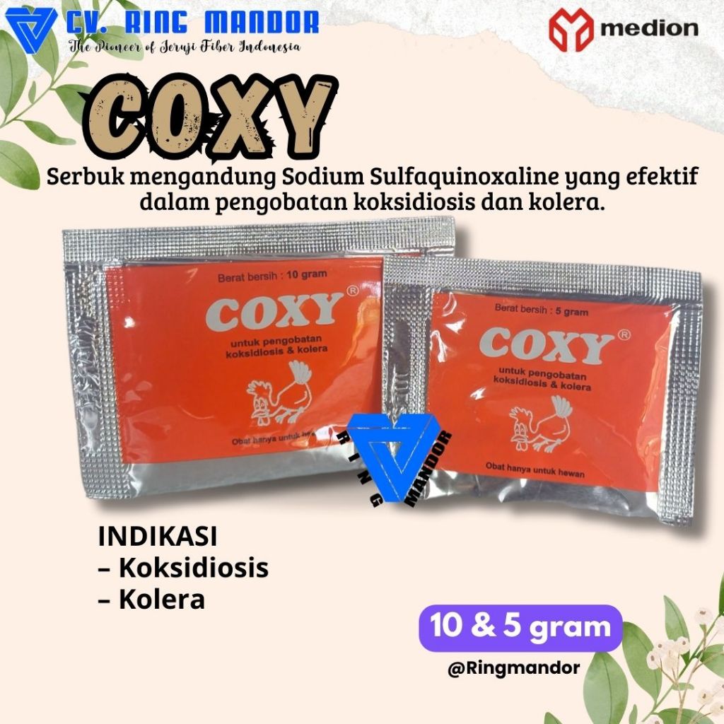 COXY ( Obat berak darah ) MEDION OBAT KOKSIDIOSIS DAN KOLERA / OBAT AYAM / MEDION