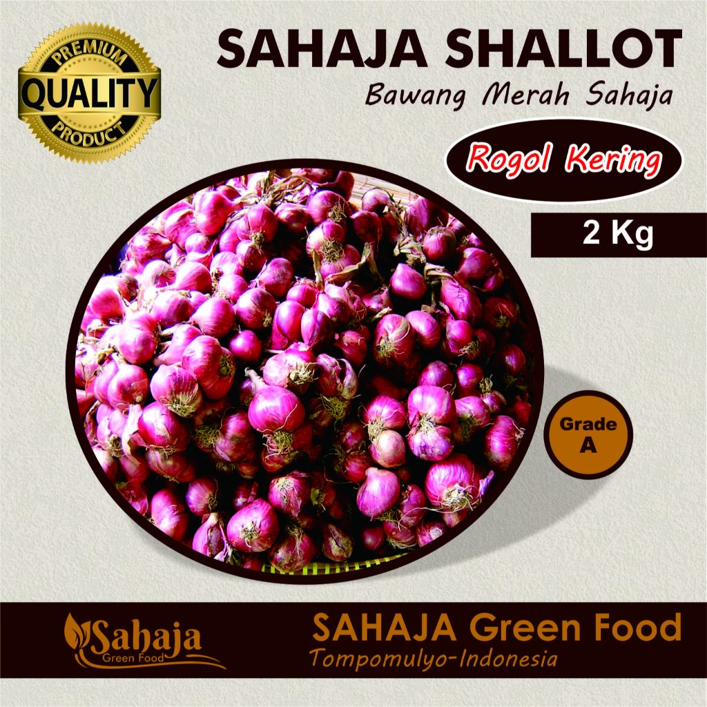 

Sahaja Shallot//Bawang Merah Sahaja//2Kg//Sahaja Green Food//sehat dan menyehatkan.