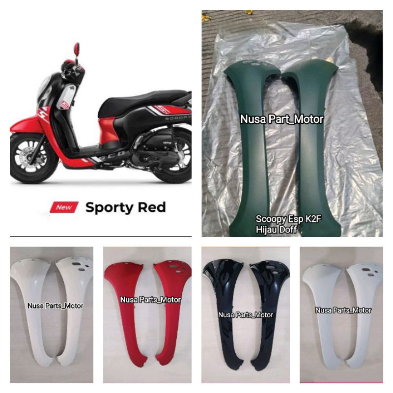 Cover Sebeng Depan / Sayap Body Depan Honda Scoopy Esp Prestige K2F (2020-2023) Merk Win