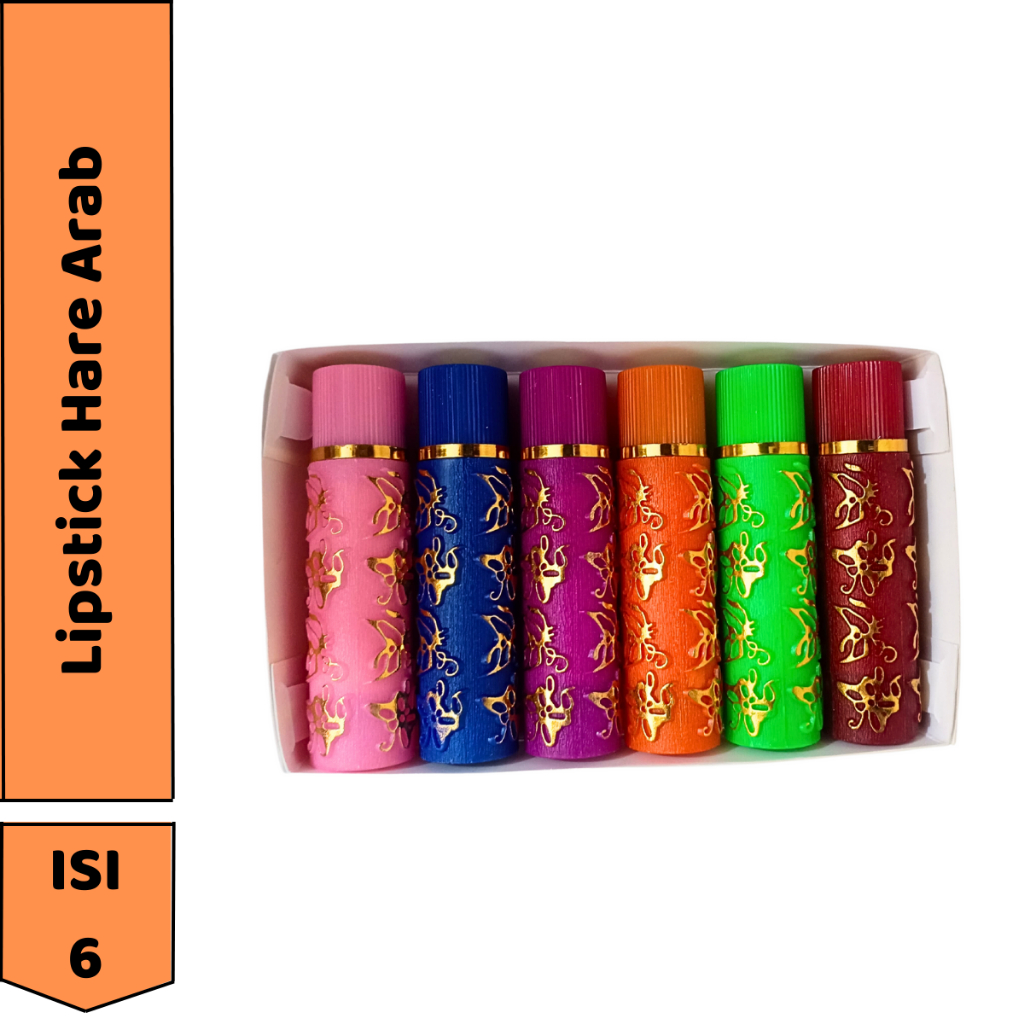 Lipstik Hare 6pcs 1kotak - Lipstik Hare arab - Lipstik Arab gincu original asli arab saudi