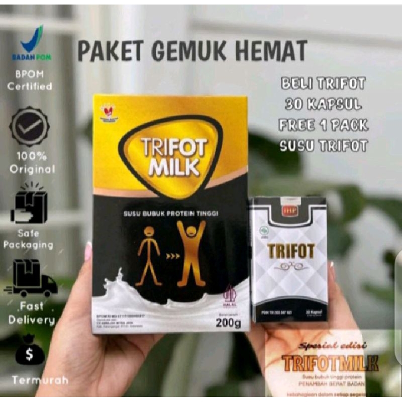 

PAKET HEMAT TRIFOTMILK [PENGGEMUK BADAN BPOM]