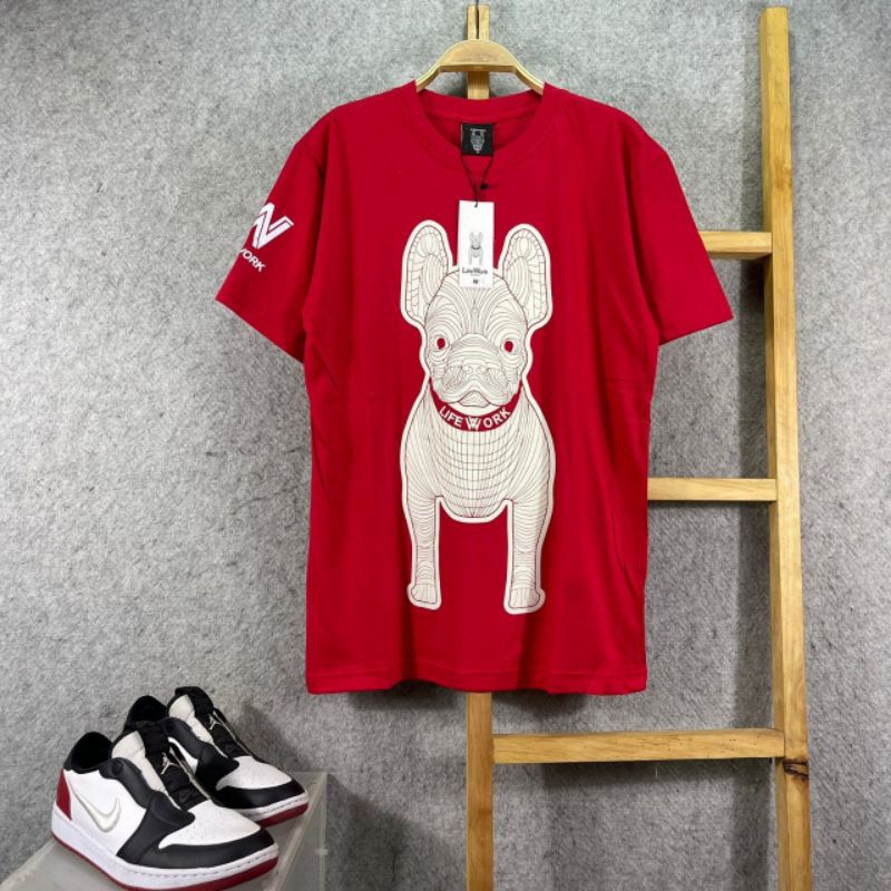 KAOS LIFE WORK RED FULL TAG LABEL