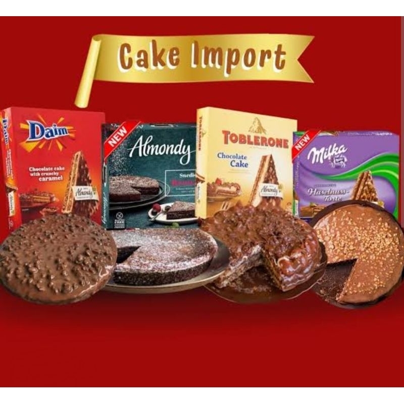 

Gosend Instant Grab Saja Ice Cream Cake Toblerone Daim Milka Hazelnut Ice Choc Cake Almondy Frozen Chocolate Cake Almond Tarta Frozen Cake 400g Kue Es Krim Coklat Cokelat