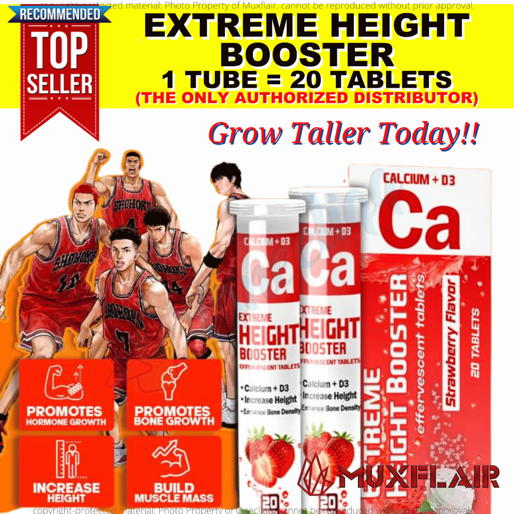 Extreme Height Booster Vitamin Ca+D3 Height Growth Essential Body Height Increase Enhancer