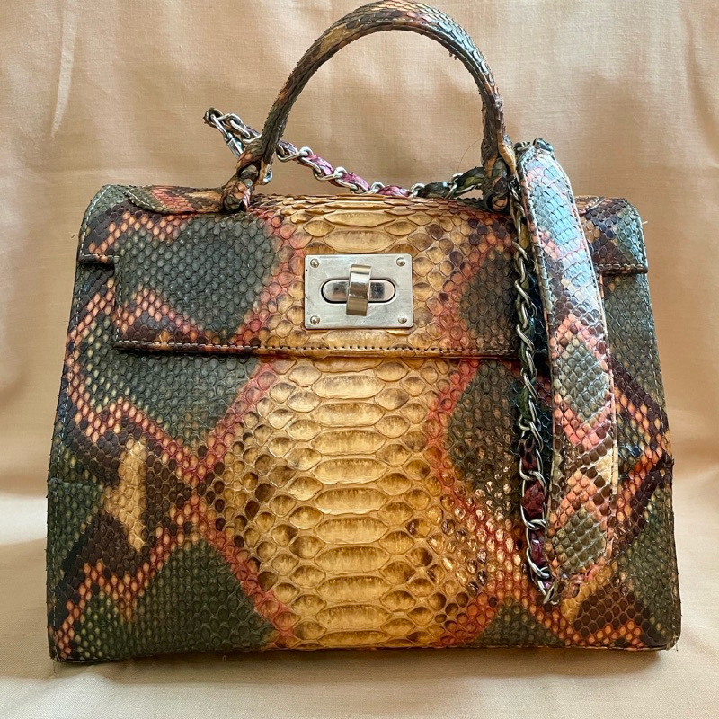 Tas Kulit Preloved Asli Kulit Ular