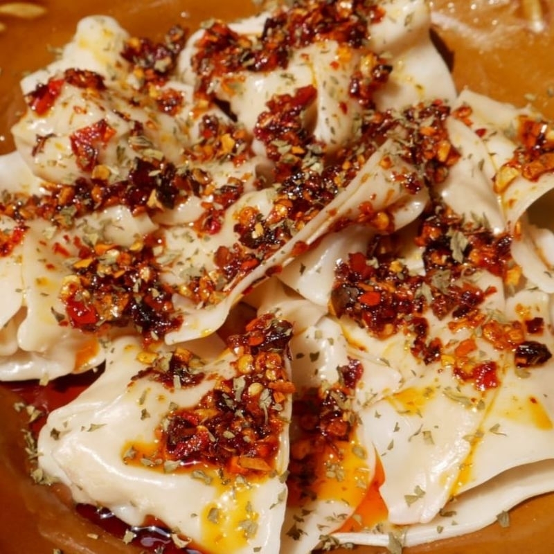 

Pangsit Basah Chili Oil