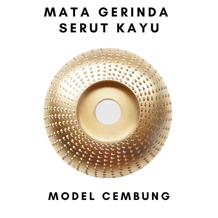 Mata Gerinda Parut Kayu 100mm Mata Grinda Penghalus Kayu 4 Inch Mata Serut Kayu Model Cembung
