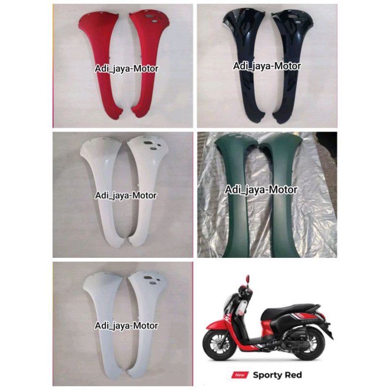 Cover Sebeng Depan / Sayap Body Depan Honda Scoopy Fi  LED (2020-2023) Merk Win