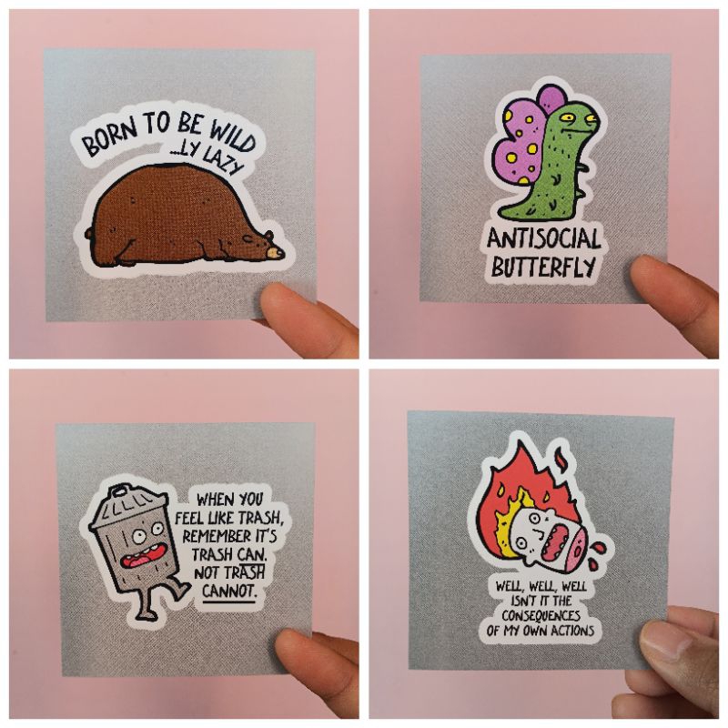 

sticker vinyl lucu waterproof by plotwist (seri 11)