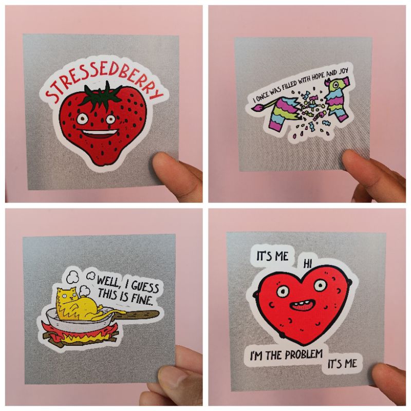 

sticker vinyl lucu waterproof by plotwist (seri 12)