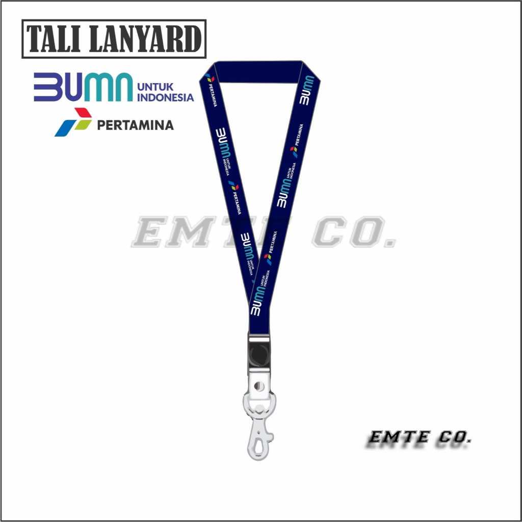 

LANYARD BUMN PERTAMINA tali lanyard GANTUNGAN LEHER ID CARD/GANTUNGAN HP BISA COD