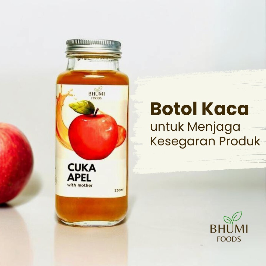 

RB Cuka Apel with Mother 250ml Bhumi Foods - Apple Cider Vinegar with Mother Lokal Asli Organik