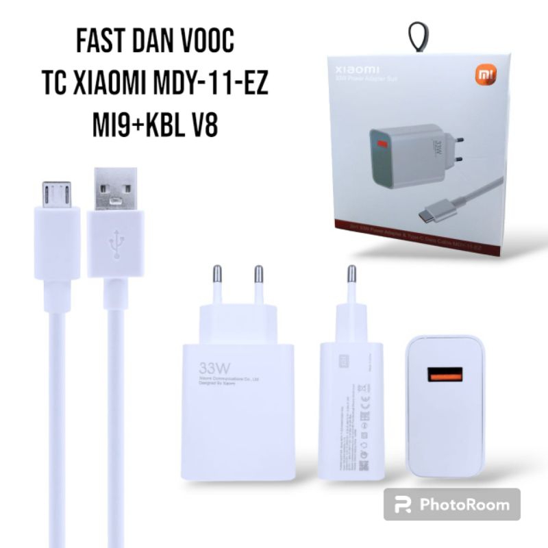 Charger Cassan Xiaomi 33Watt micro USB/All Tipe handphone micro
