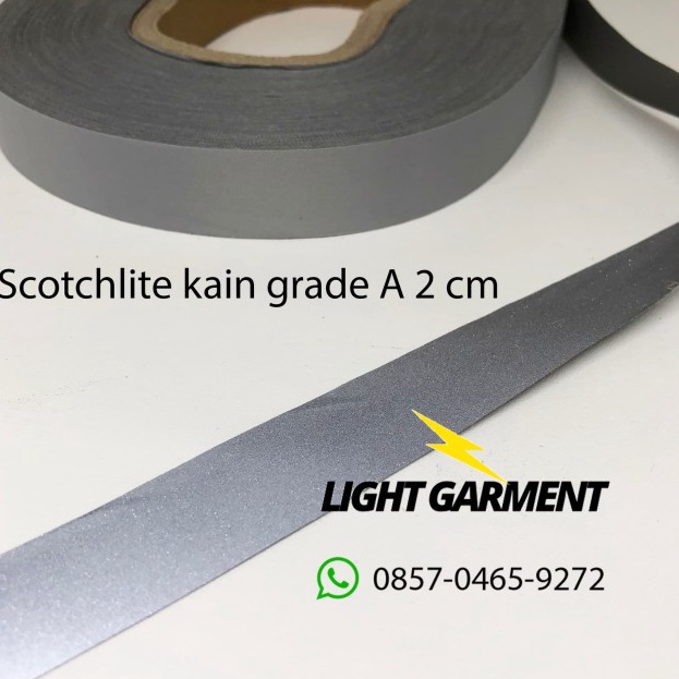 

COD Scotchlite skotlet scotlight pita pemantul cahaya kain jahit A 2 cm