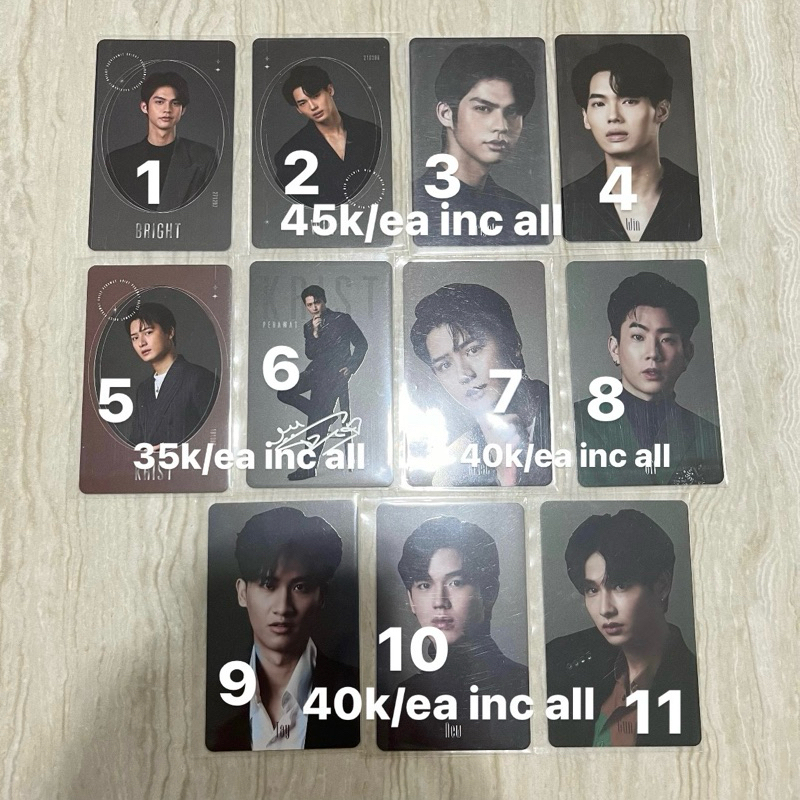 [BISA COD] READY STOCK PHOTOCARD PC SIGNATURE SERIES GMMTV KRIST PERAWAT BRIGHTWIN OFF JUMPOL WIN ME