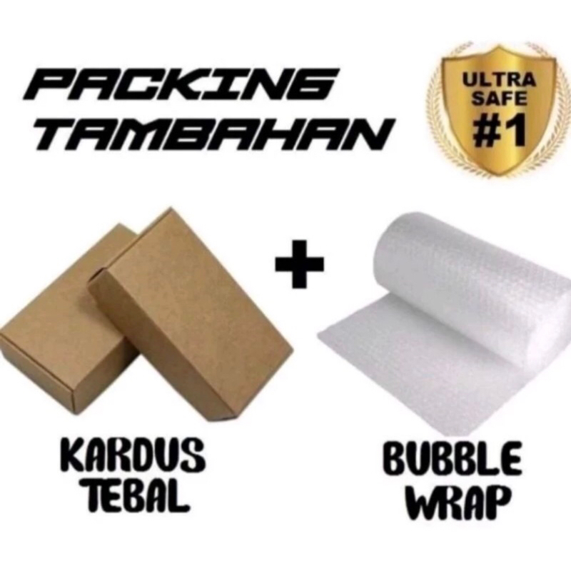 

BUBBLE WRAP (EXTRA PENGAMAN UNTUK PRODUK MUDAH PECAH)