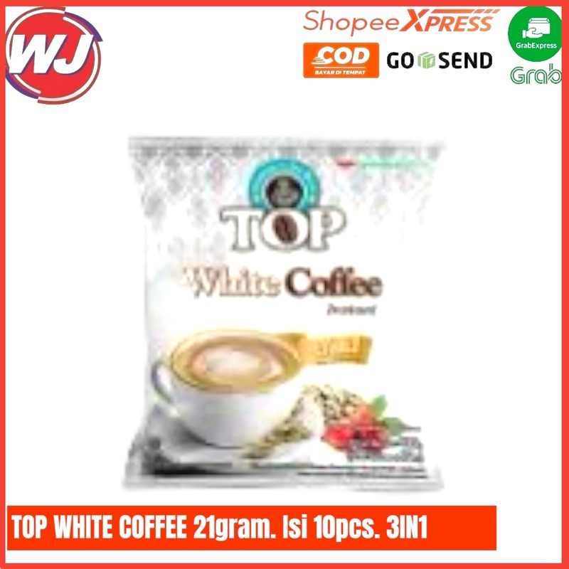 

TOP WHITE COFFE 3IN1. ISI 10pcsx21gram