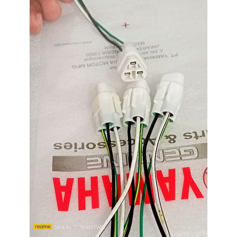 Soket lampu depan, socket headlamp Yamaha AEROX, N MAX ori potongan kabel body