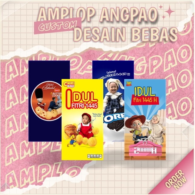 

(1 HARI JADI AMPLOP ANGPAO CUSTOM) Amplop Custom lebaran, angpau, ulang tahun VIral