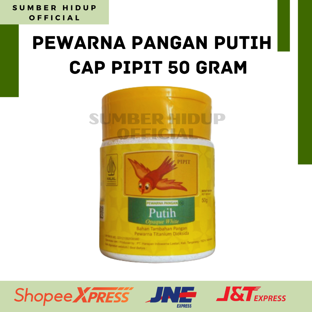 

CAP PIPIT PEMUTIH MAKANAN / OPAQUE WHITE 50 GRAM