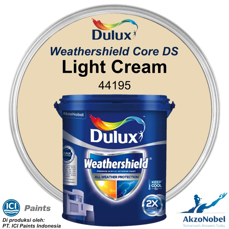 CAT DULUX WEATHERSHIELD 2.5 LT - LIGHT CREAM 44195