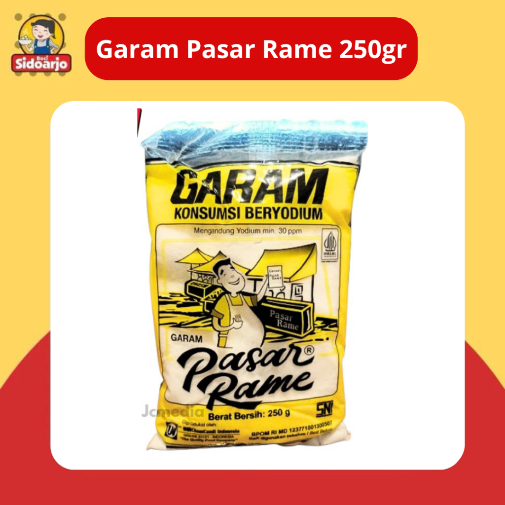 

GARAM PASAR RAME BERYODIUM 250 GR - Garam Dapur