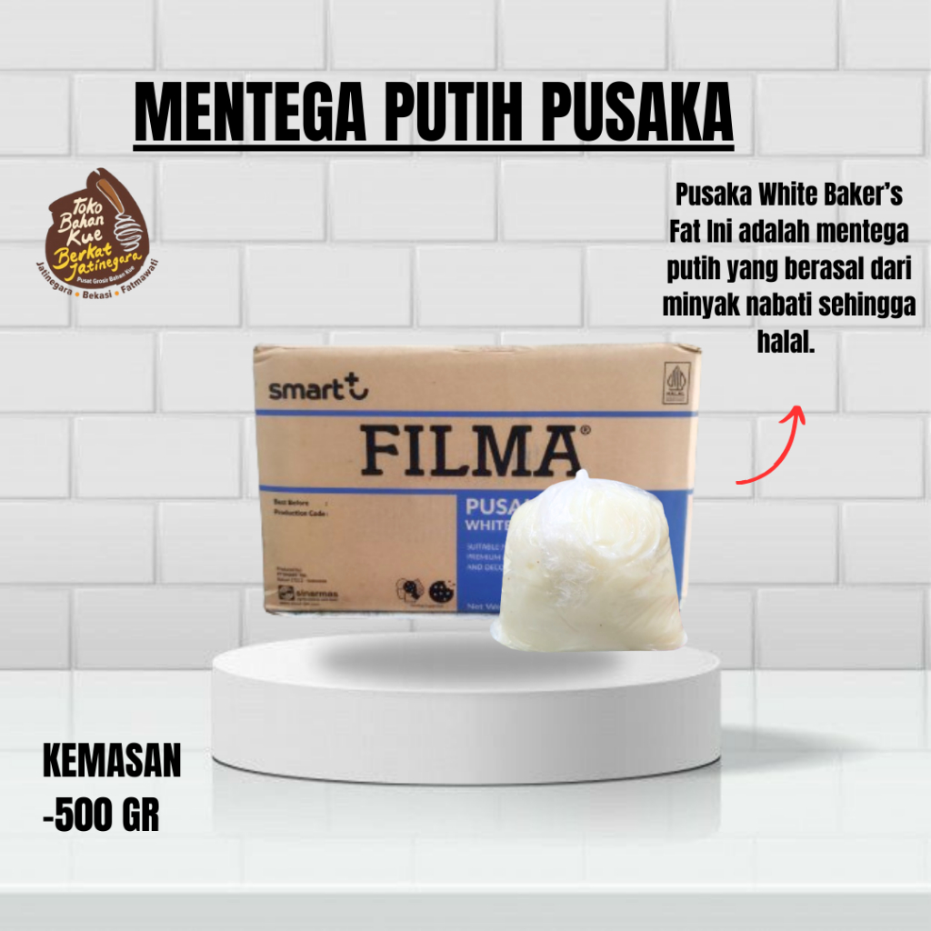 

MENTEGA PUTIH PUSAKA 500 GR / MARGARIN WHITE BAKERS FAT / PUTIH LOKAL