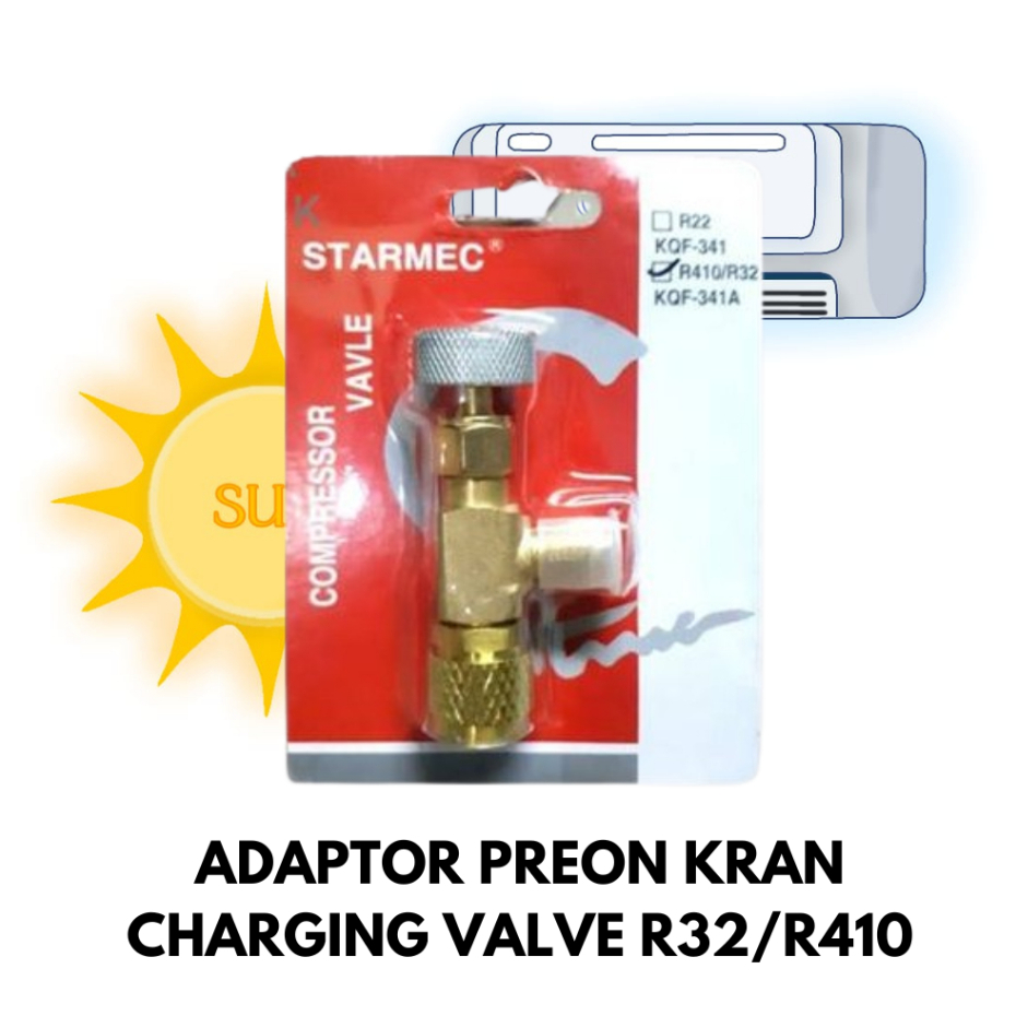 ADAPTOR PREON KRAN CHARGING VALVE R32/R410