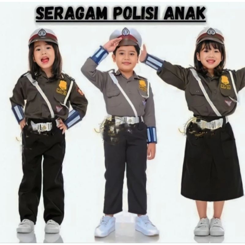 BAJU POLISI ANAK#BAJU POCIL#POLANTAS
