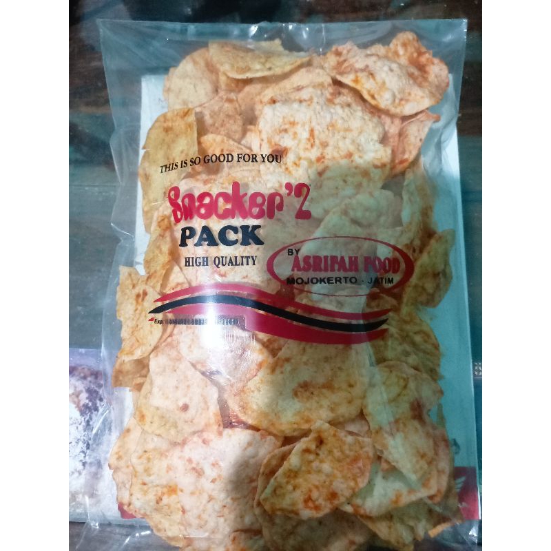 

[BISA COD] Kripuk Opak Pedas ±200g