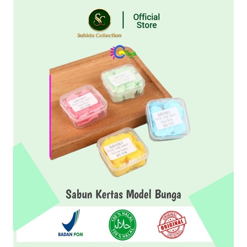 Sabun Kertas Motif Bunga