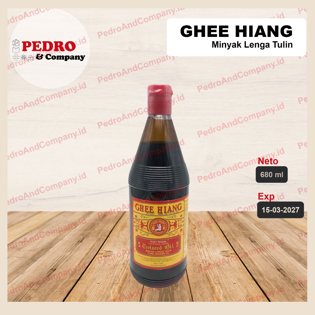 

Ghee hiang pure sesame oil 680 ml - minyak wijen masak