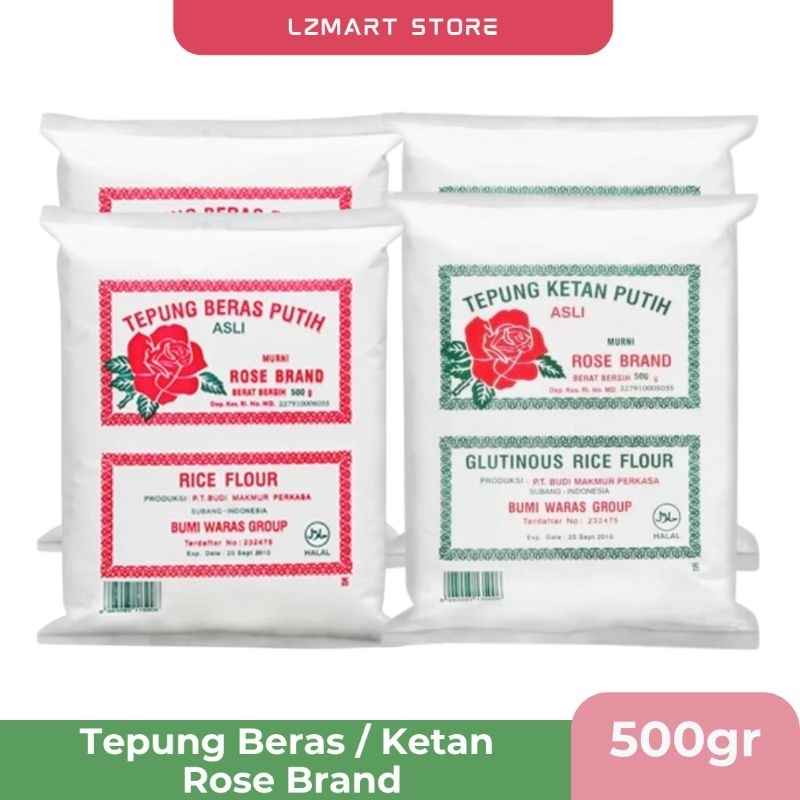 

Tepung Beras Putih / Tepung Ketan Putih Rose Brand ( 500gr )