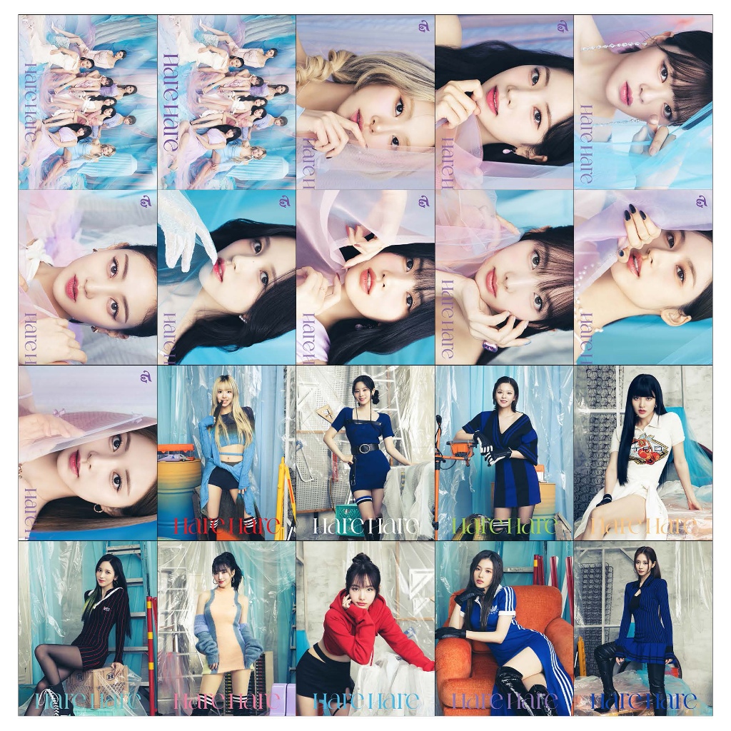 HOLOGRAM MINI STIKER TWICE HARE 20 PCS STICKER KPOP UNOFFICIAL JIHYO NAYEON MOMO SANA MINA DAHYUN
