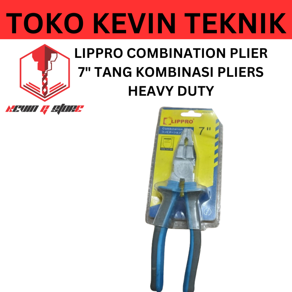 LIPPRO PLIER COMBINATION PLIER TANG KOMBINASI 7" HEAVY DUTY