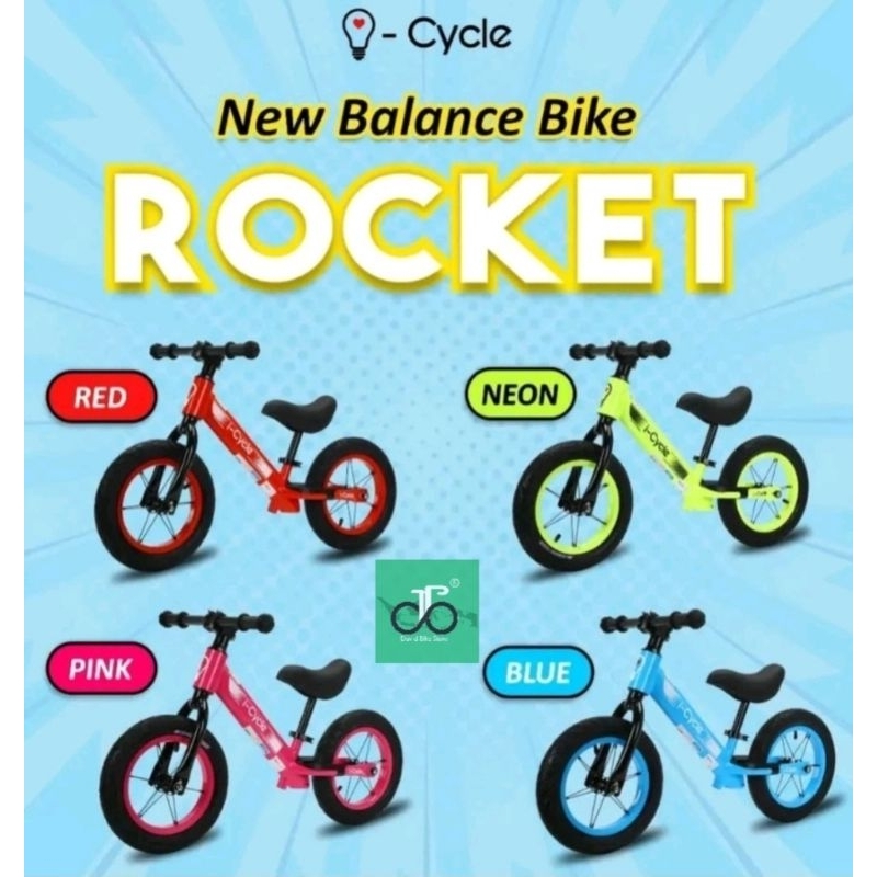 Sepeda push bike balance bike ICYCLE I-Cycle Rocket TERBARU