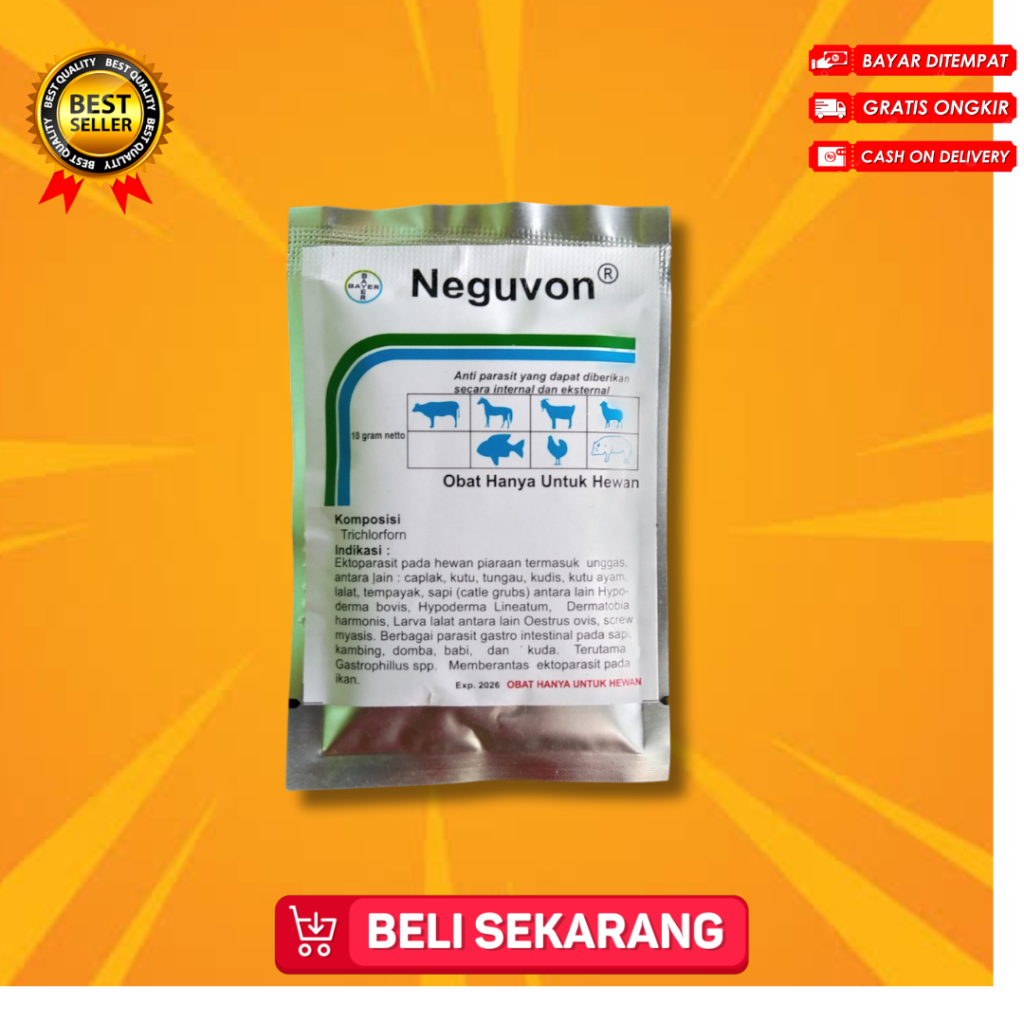 NEGUVON BAYER ORIGINAL10 GRAM PEMBASMI SERANGGA DAN PARASIT