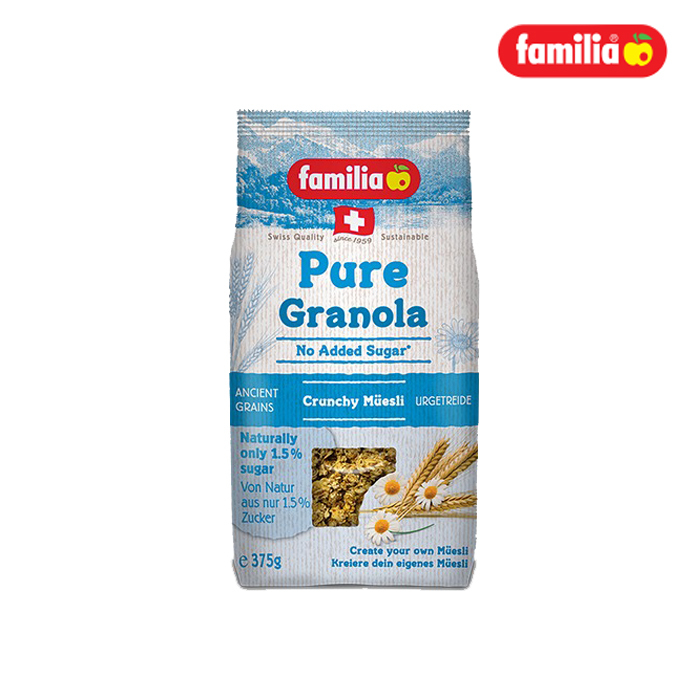 

Familia Pure Granola (No added Sugar) 375gr