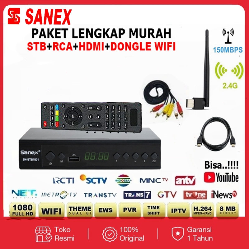 SET TOP BOX TV DIGITAL STB SOGO DVBT2 EWS UHF FULL HD RECEIVER DIGITAL TV LED TABUNG