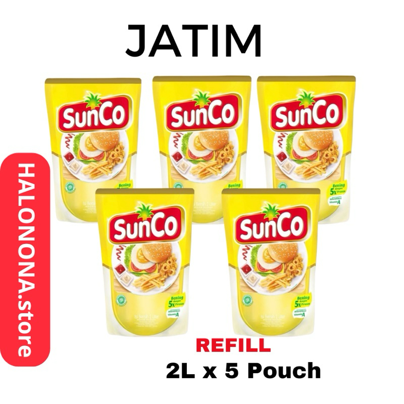 

[JATIM] READY MINYAK GORENG SUNCO 2L x 5 pouch