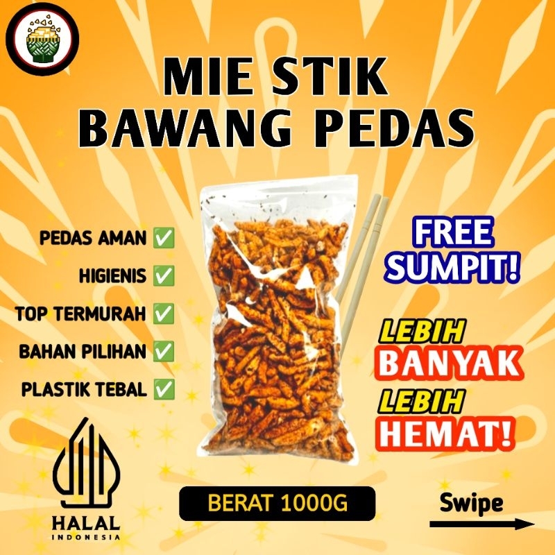 

(DISKON GEDE!) Basreng Stik 1kg Viral Tiktok Bumbu Melimpah Pedas Jeruk Cabe Asli