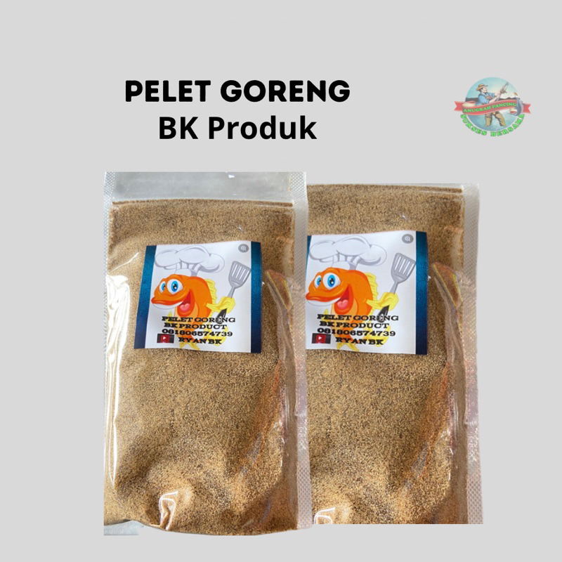 Umpan Pelet Halus Goreng Ikan Mas, Lele, Mujair, Bawal, Patin BK Produk