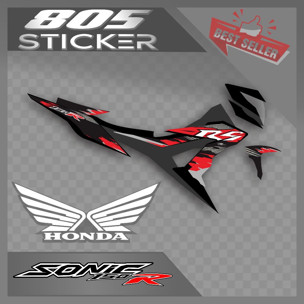 STRIPING STIKER SONIC STIKER HONDA SONIC 150R STRIPING SONIC 150R RS TERBARU