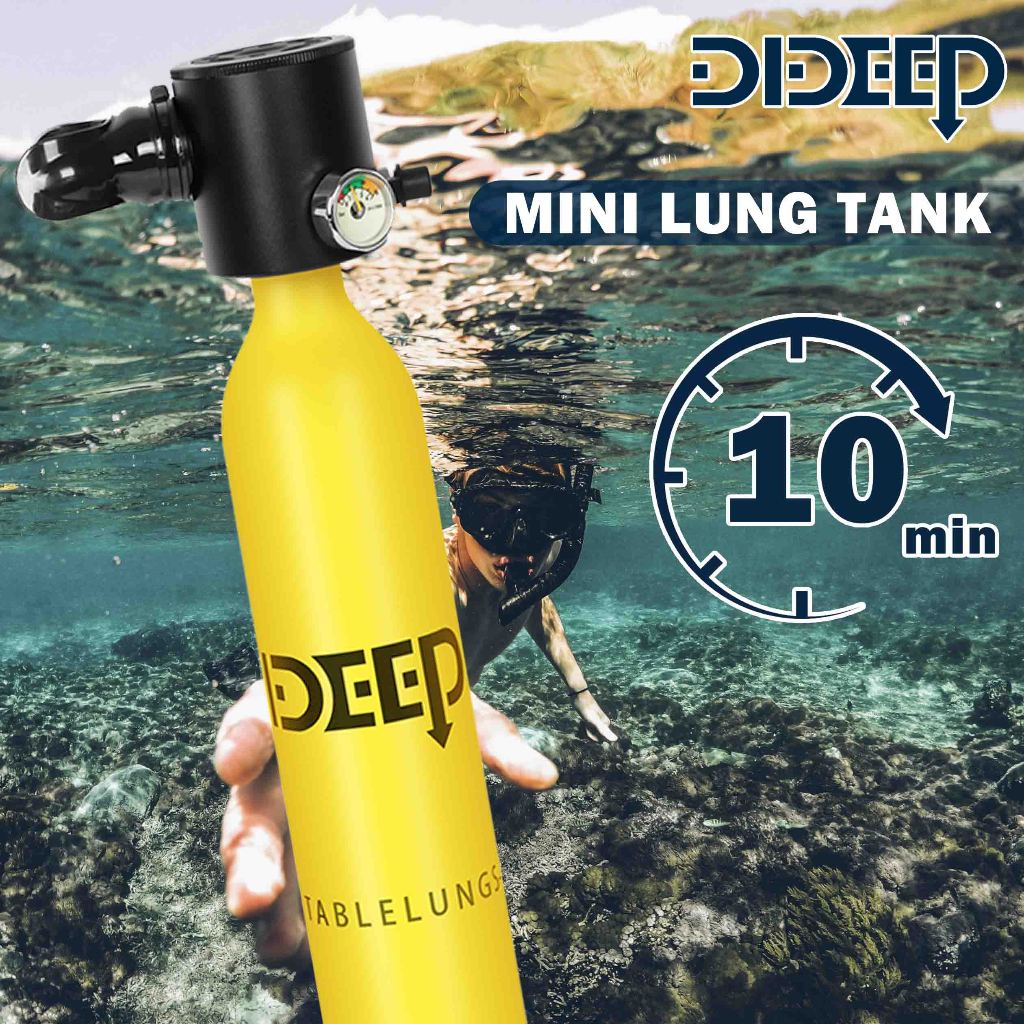 Pemasok Stok LokalDIDEEP Tabung Selam Mini Kapasitas 0,5L Profesional Alat selam satu set Alat selam