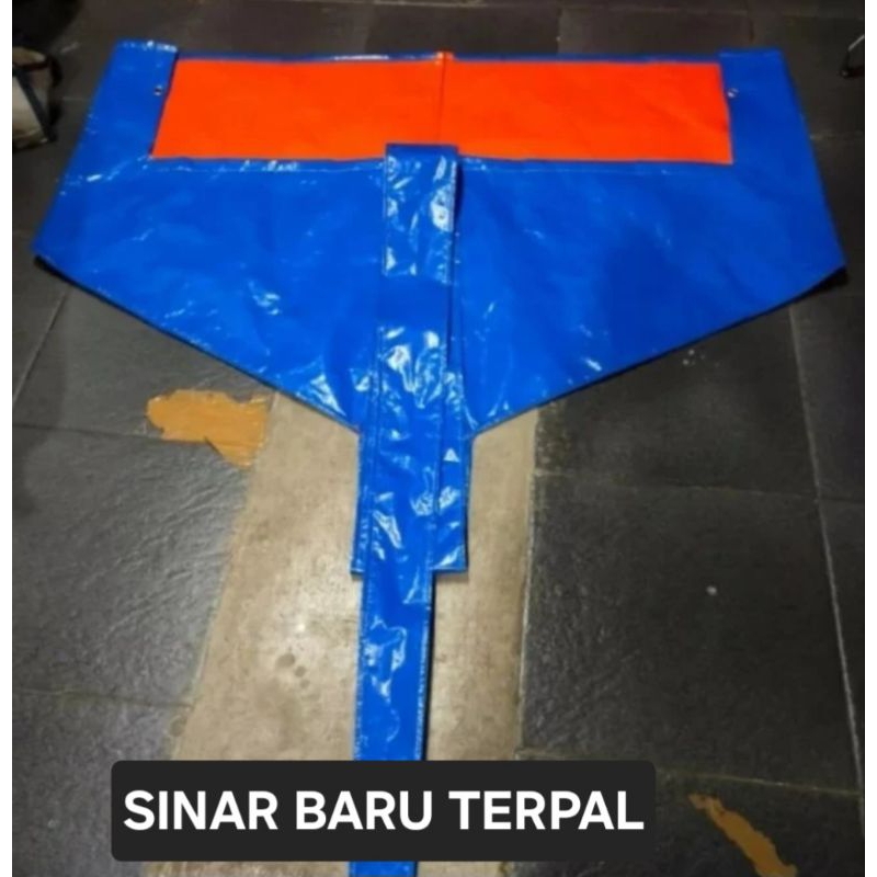 TERPAL PLASTIK CUCI AC super tebal .1/2PK- 2PK pake resleting