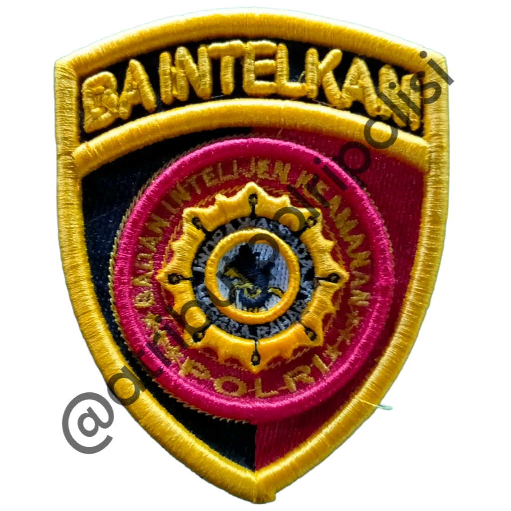 ATRIBUT POLRI / BET POLRI / BREVET POLRI BORDIR TIMBUL HARGA SATUAN BA INTELKAM