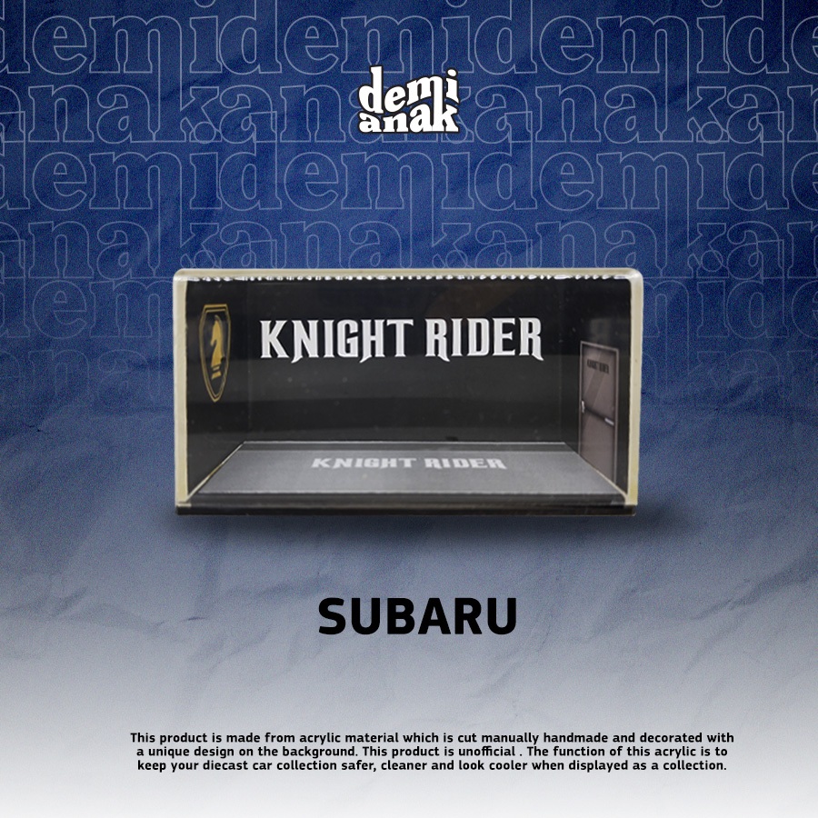 Box Akrilik Diecast Knight Rider Black Hitam